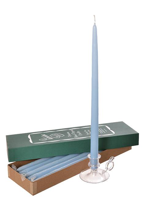 15" Patrician Taper Light Blue Box/12