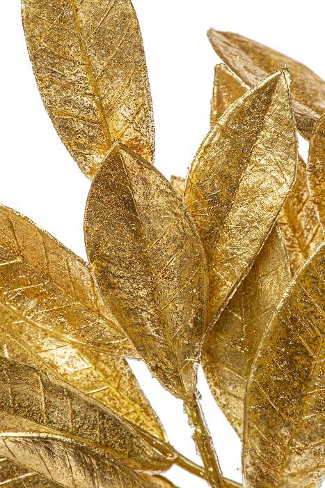 24" Bay Leaf Spray Gold Pkg/4