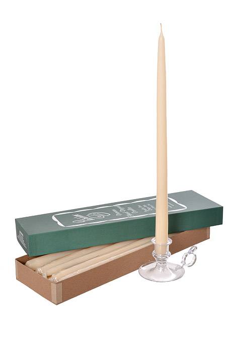 15" Patrician Taper Ivory Box/12