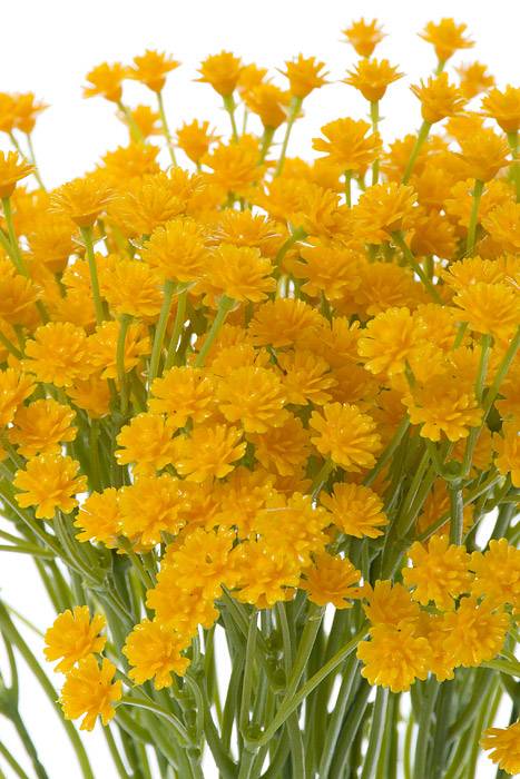 15" Artificial Baby Breath Bush Two Tone/yellow