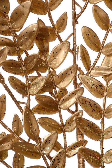 22" Metallic Fern Spray Gold
