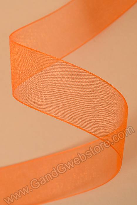 Organdy Ribbon Orange