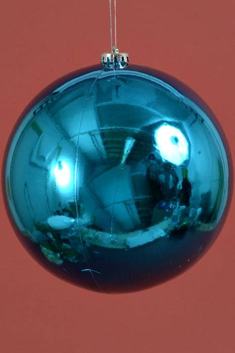 200mm Shiny Plastic Ball Turquoise