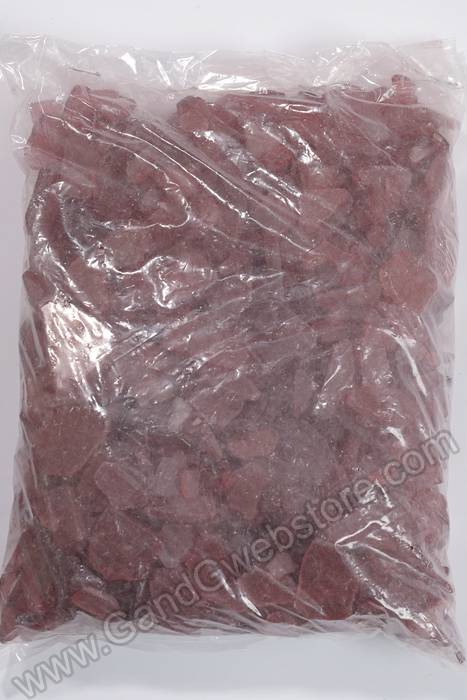 Painted Sea Glass Pkg/5lb Red
