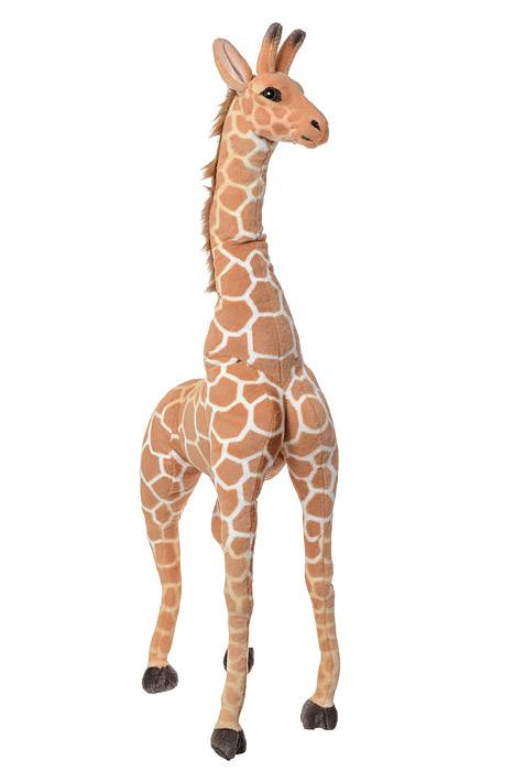 36" Standing Stuffed Giraffe Light Brown