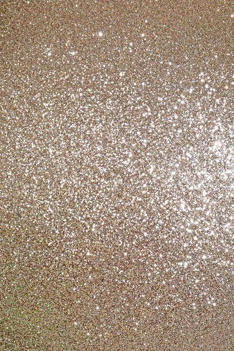 140Mm Glitter Ball Ornament Champagne Pkg/2