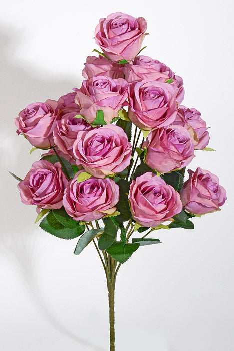 18.5" Silk Rose Bush Lavender