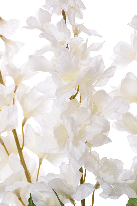 21.5" Silk Delphinium Bush Cream