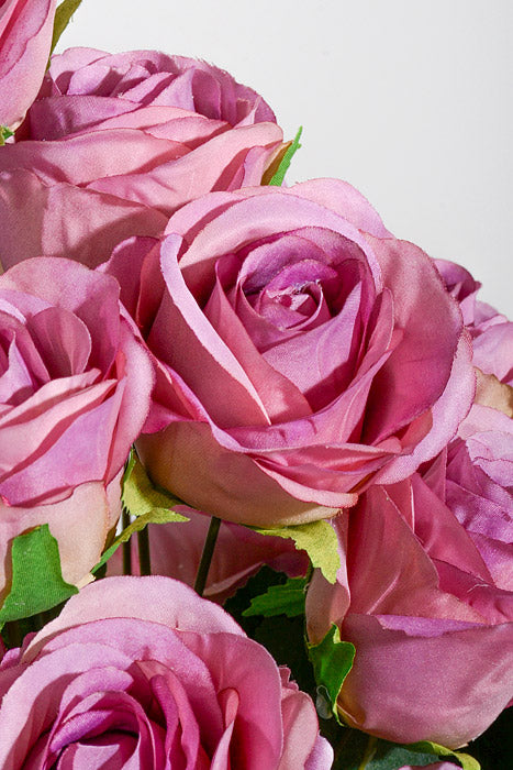 18.5" Silk Rose Bush Lavender