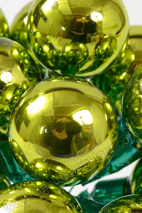 25mm Gloss Glass Ball Ornament Apple Green Pkg/144