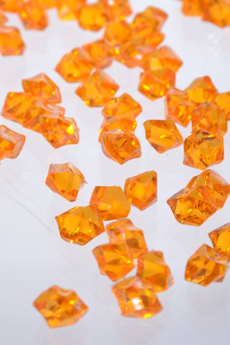Small Acrylic Cube Orange Pkg/1lb
