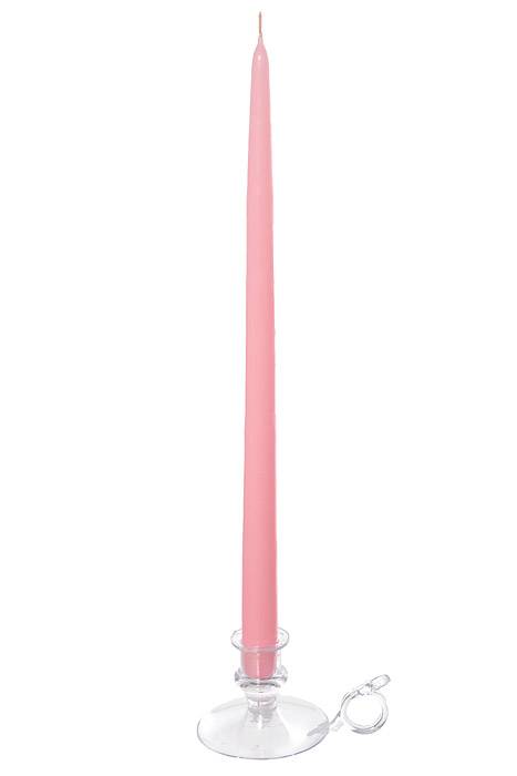 15" Patrician Taper Pink Box/12