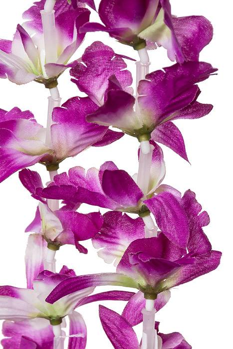 23" Orchid Necklace Purple/white