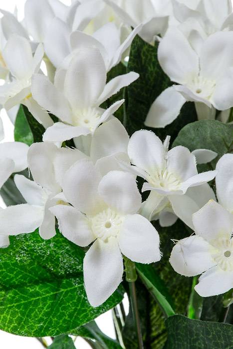 13" Silk Stephanotis Bush White