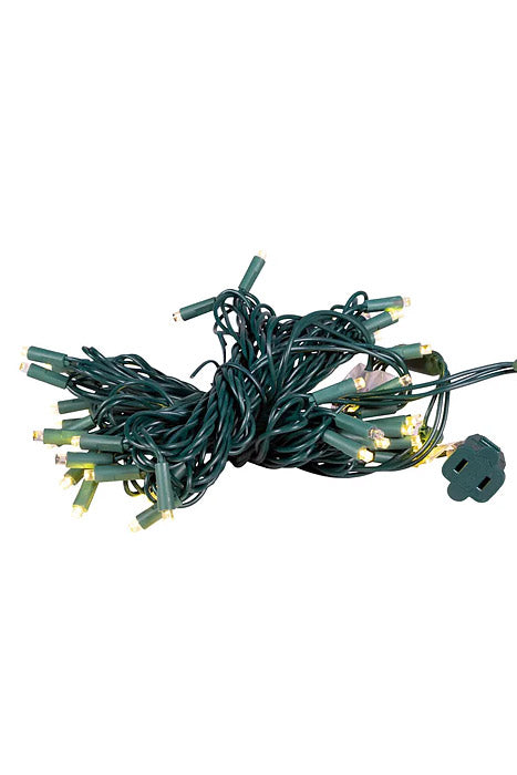 25.2 Ft 50 Light Twinkle With Green Wire Warm White Soft