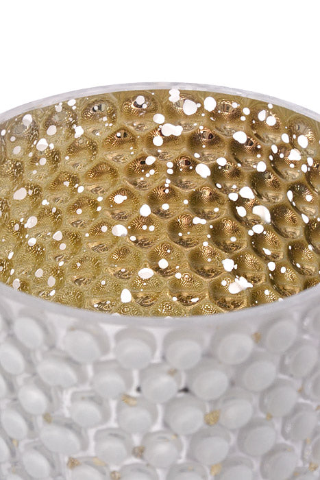 4.75" x 4.75" Cylinder Glass Vase White