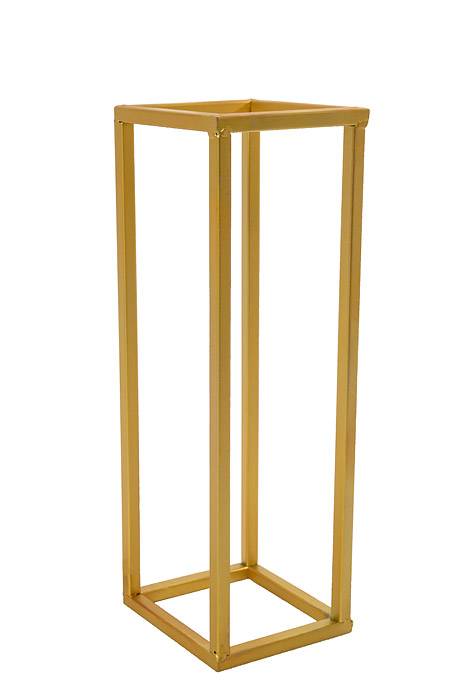 13.8" X 4.5" Rectangle Metal Stand Gold