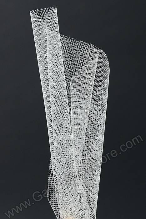 9" Round Tulle Ivory Pkg/50