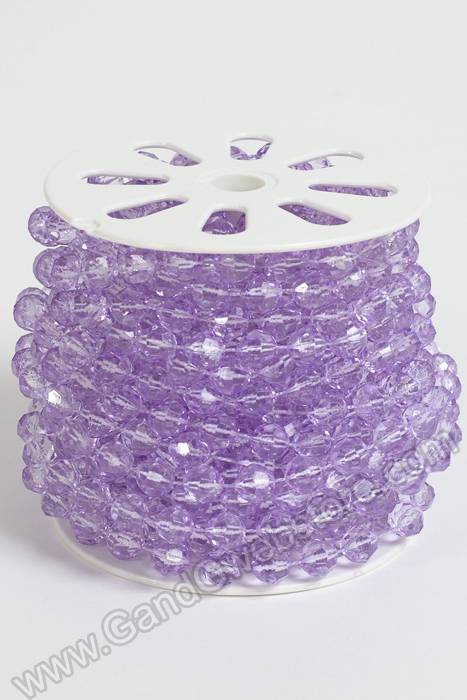 10yds Bead Garland Roll Purple
