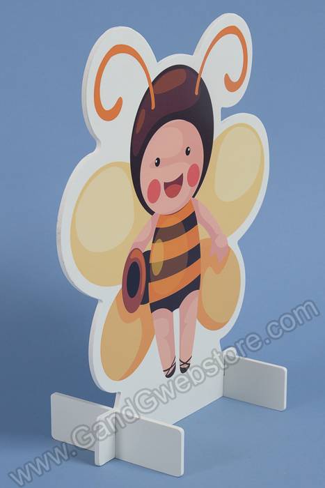 16" Wood Stand Shape Bee