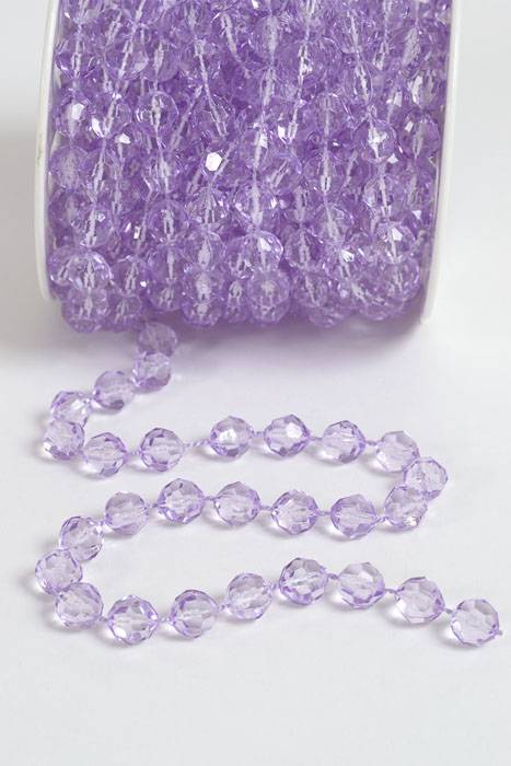 10yds Bead Garland Roll Purple