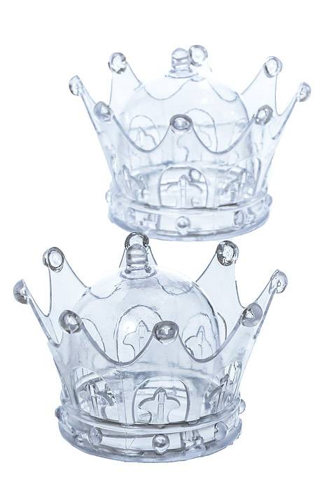 3.25" X 2.5" Crown Box Clear Pkg/12