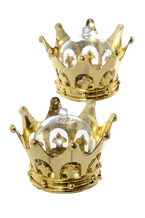 3.25" X 2.5" Crown Box Gold Pkg/12