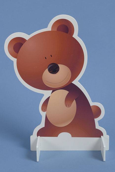 16" Wood Stand Shape Bear