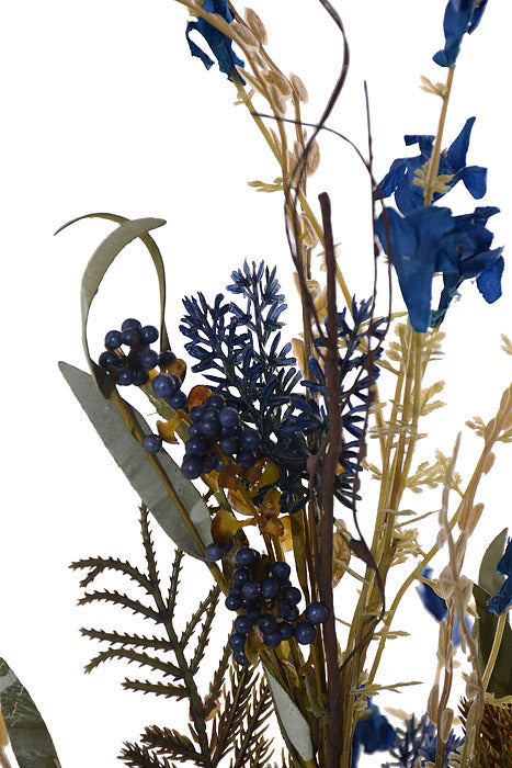 24" Lavender Berry Spray Royal Blue