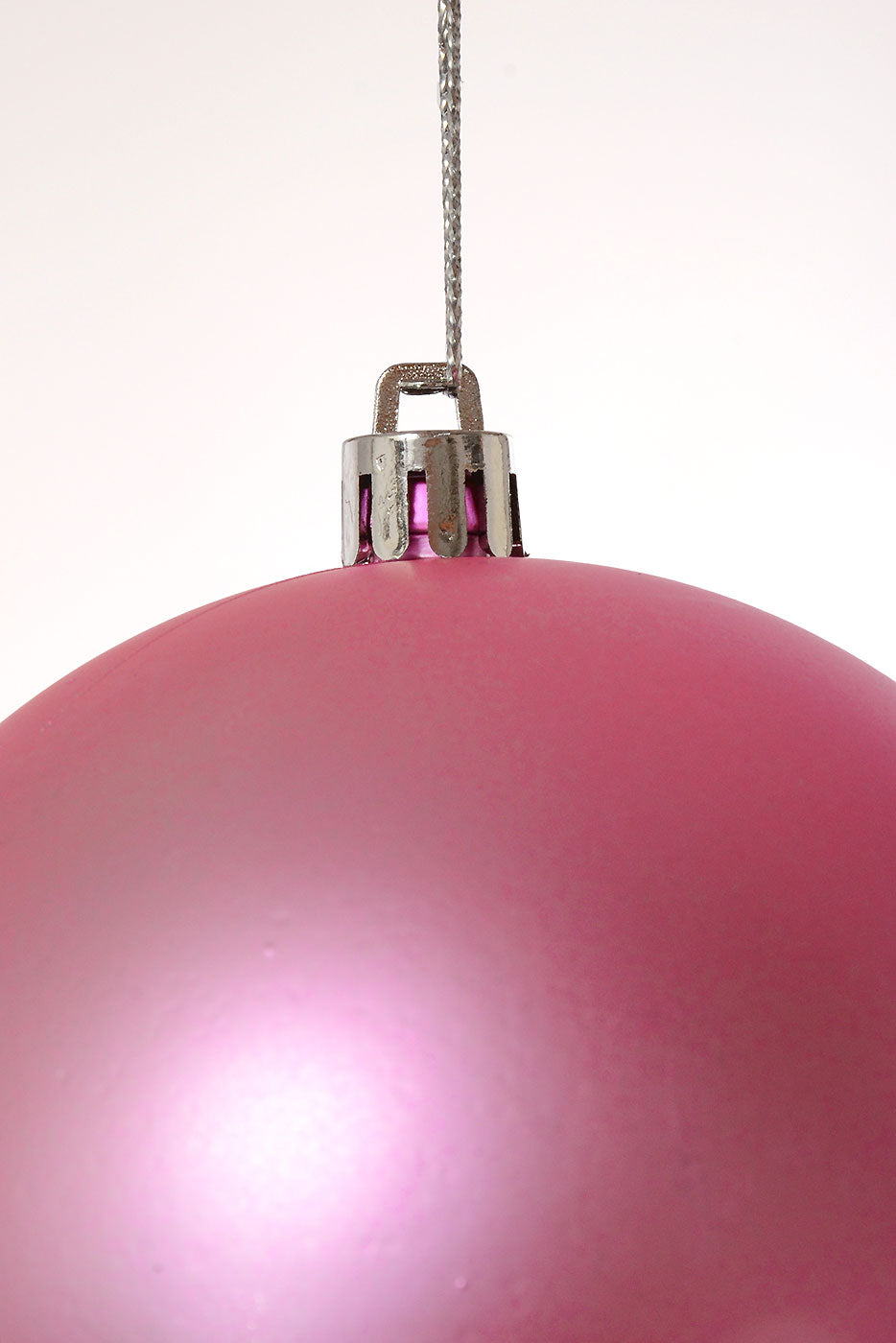 100Mm Plastic Matt Ornament Light Pink Box-6