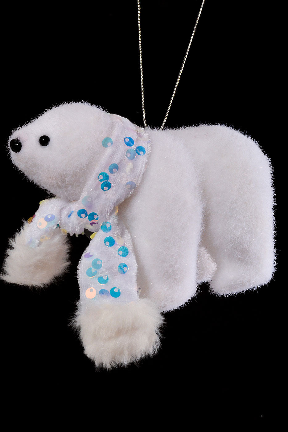 4" Polar Bear with Scarf White