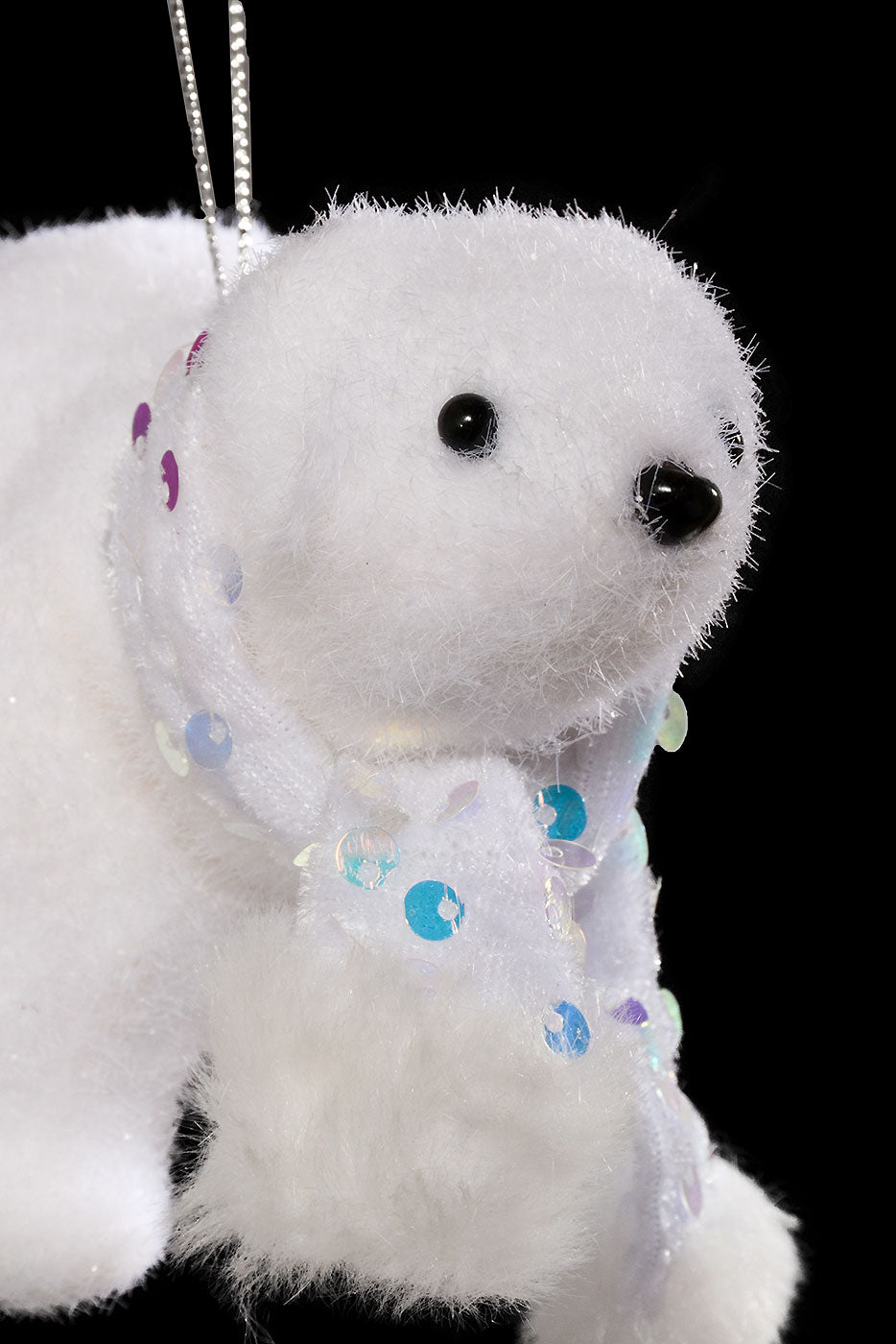 4" Polar Bear with Scarf White