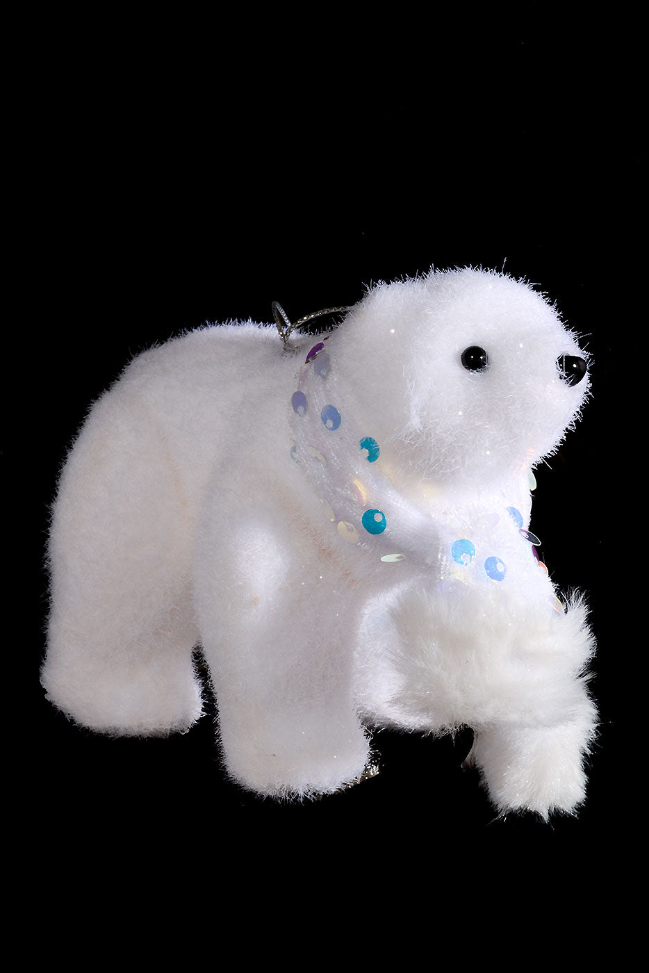 4" Polar Bear with Scarf White