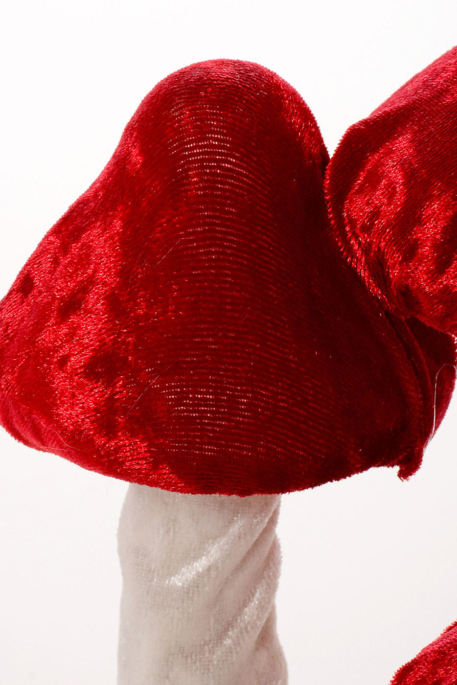 10" Velvet Mushroom Red