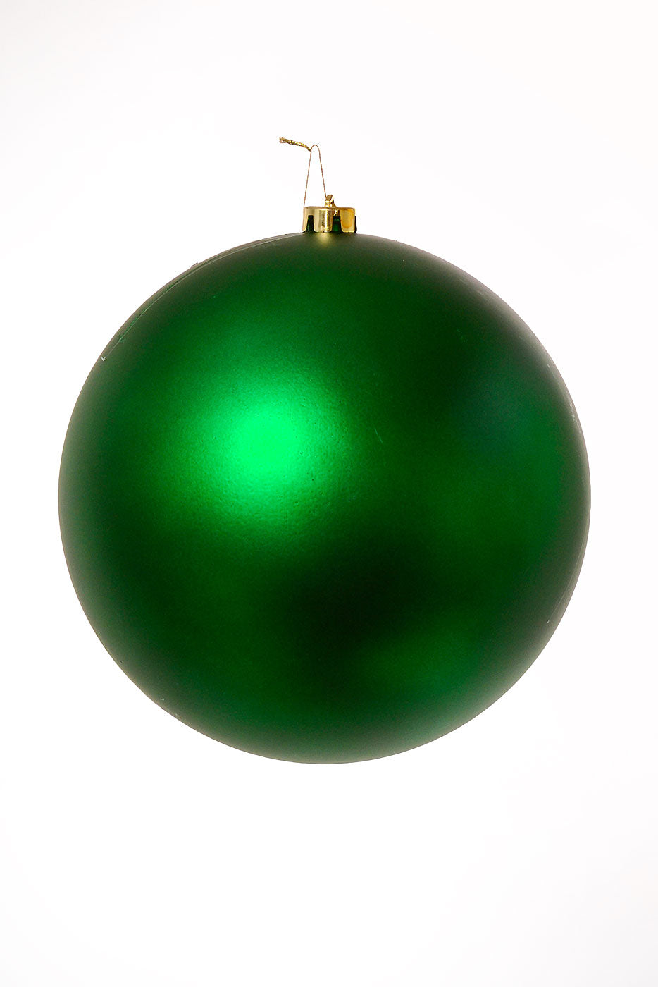250MM Matte Plastic Ball Ornament Green