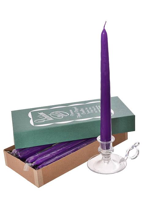 10" Patrician Taper Purple Box/12