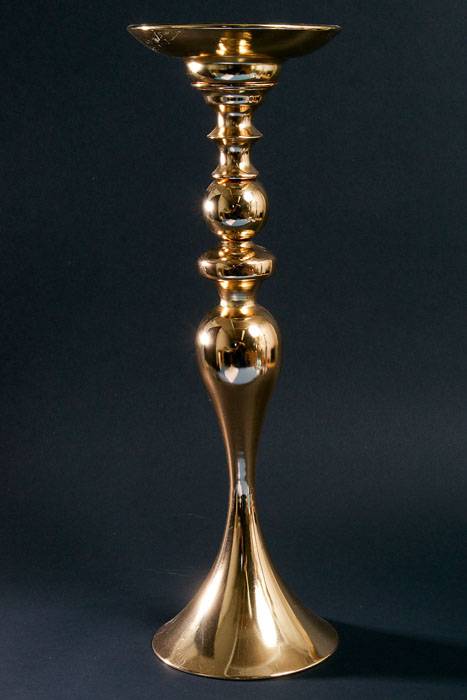 22" Aluminum Bouquet Holder Stand Gold