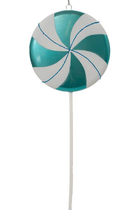 17" Lollipop Candy W/glitter Teal