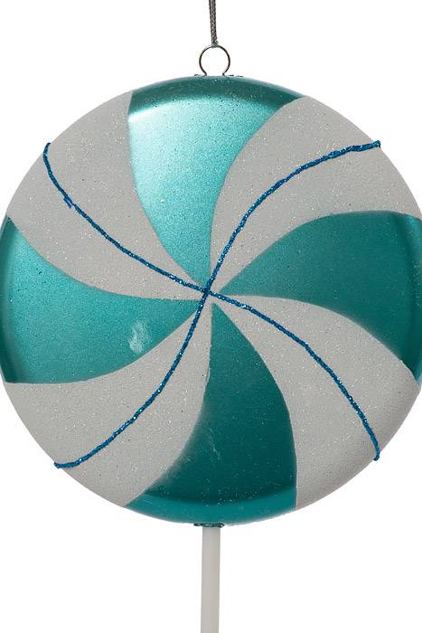17" Lollipop Candy W/glitter Teal
