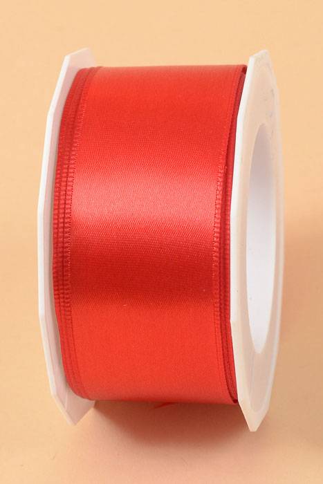 1.5" X 10yds Wired Satin Ribbon Red