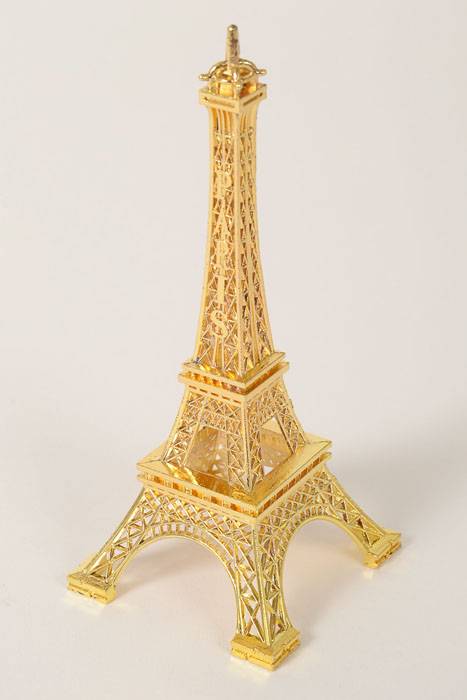 6" Metal Eiffel Tower Gold