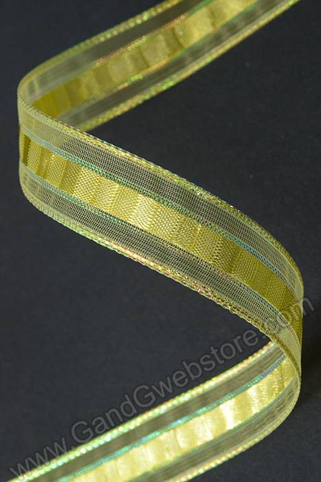 5/8" X 25yds Ilissa Ribbon Yellow/opal