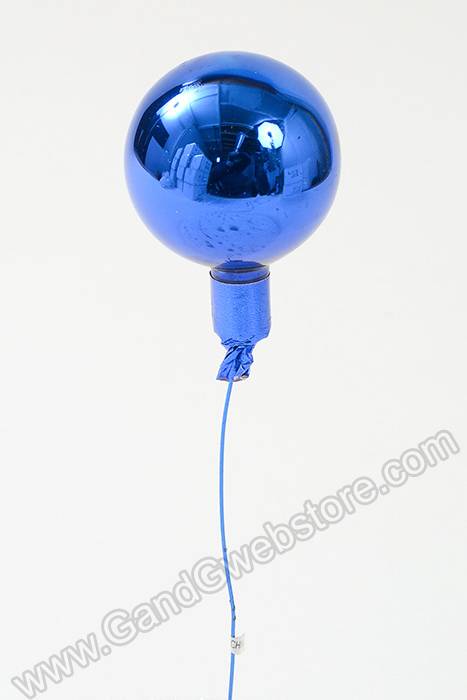 50mm Gloss Glass Ball Ornament Royal Blue Pkg/24