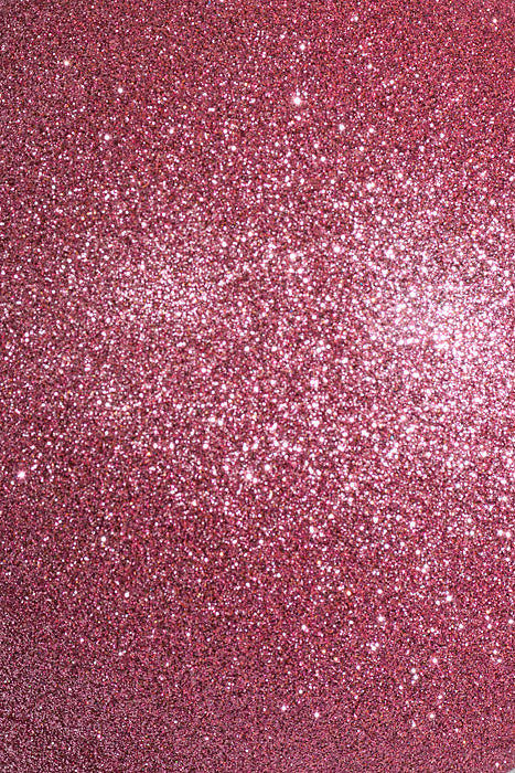 140Mm Glitter Ball Ornament Pink Pkg/2