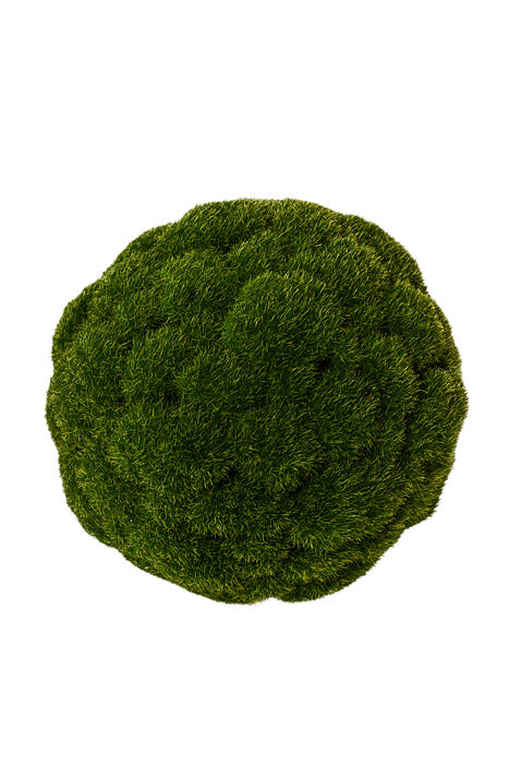 12" Mood Artificial Moss Ball Green