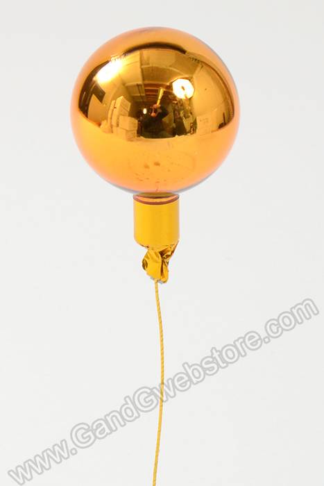 60mm Gloss Glass Ball Ornament Copper Pkg/12