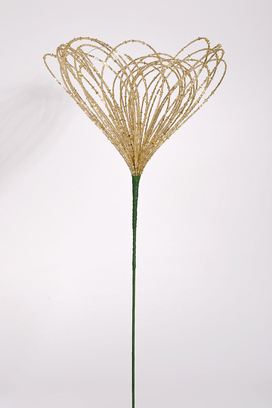 23" Beaded Flower Stem Champagne