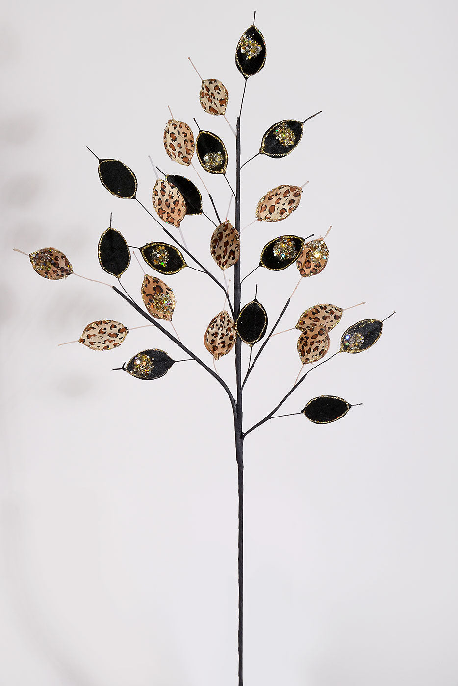 36" Safari Jewel With Glitter Spray Black/Gold