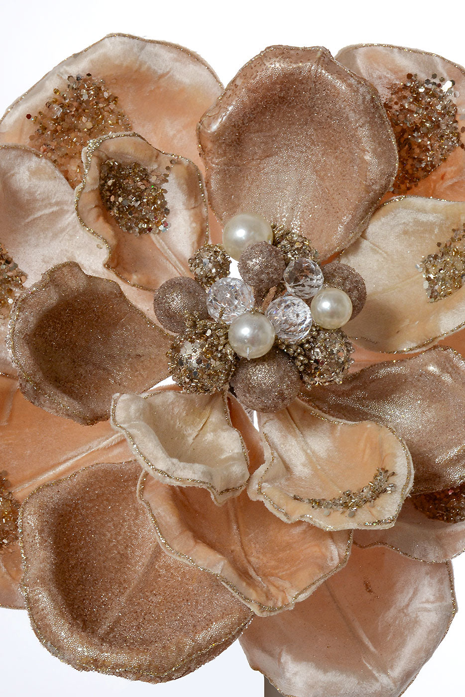 30" Grande Glamour Magnolia Stem Champagne/Gold