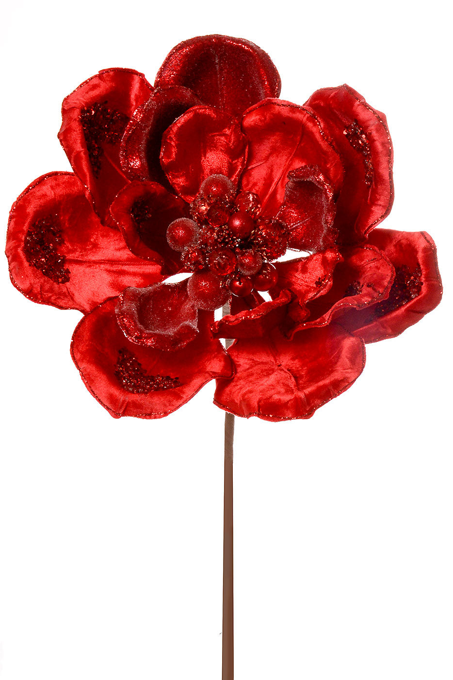 30" Grande Glamour Magnolia Stem Red